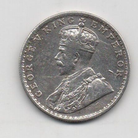 INDIA DEL AÑO 1916 DE 1 RUPIA GEORGE V